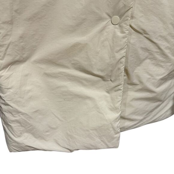 MANGO Cream Off White Puffer Padded Button Down Puff Coat - Picture 7 of 13